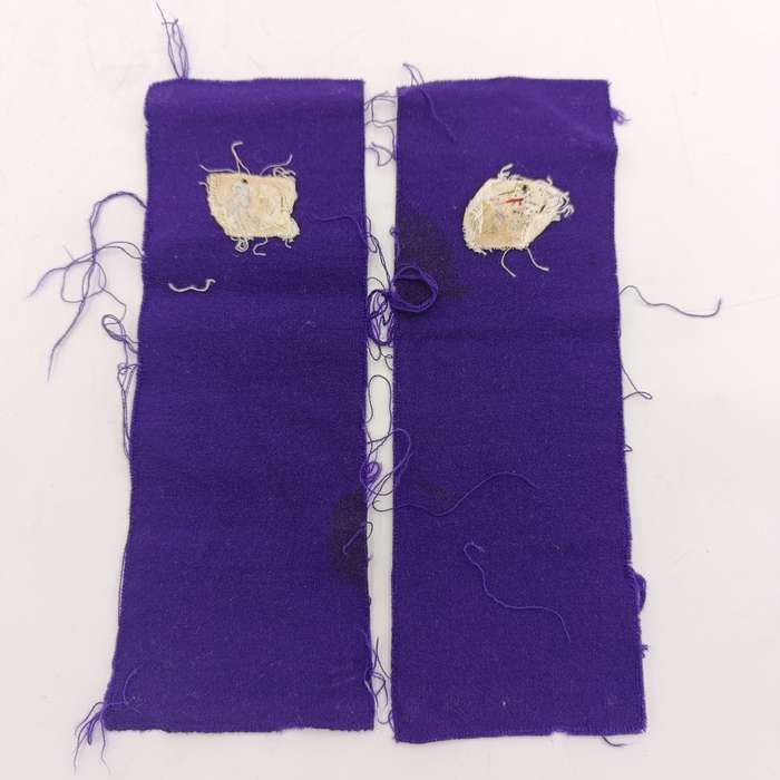 Pair of SA Navy Chaplain braided wire cloth rank badges as used for epaulettes